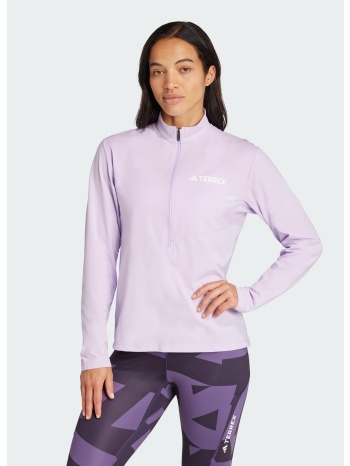 adidas terrex multi climacool 1/2 zip long sleeve tee