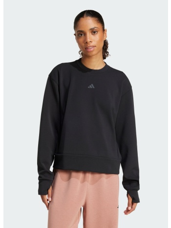 adidas designed-for-training warm-up crewneck sweatshirt