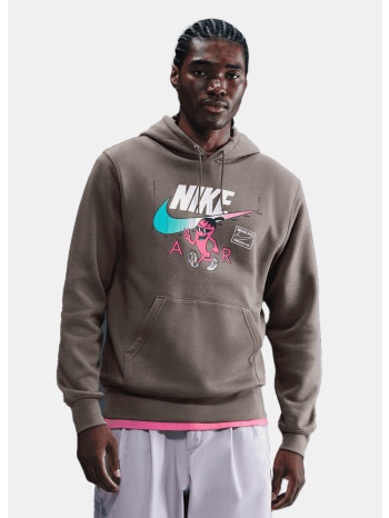 nike sportswear club ανδρική μπλούζα με κουκούλα