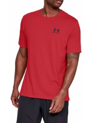 under armour sportstyle lc ss 1326799-600 κόκκινο