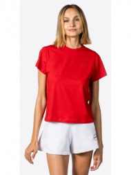 gsa wmn cotton t-shirt 1721101001-red κόκκινο