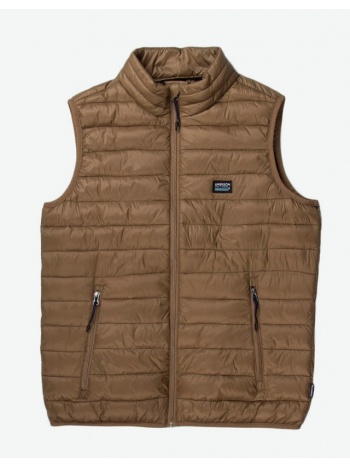 emerson men`s vest jacket 201.em10.140-nl gold brown καφέ σε προσφορά