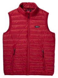 basehit men`s puffer vest jacket 201.bm10.141-nl red κόκκινο
