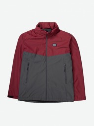 emerson men`s jacket with roll-in hood 201.em10.12-rp d.grey/wildberry πολύχρωμο