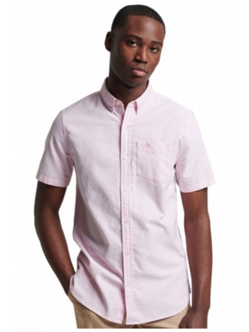 superdry ovin vintage oxford s/s shirt m4010515a-lpm ροζ σε προσφορά