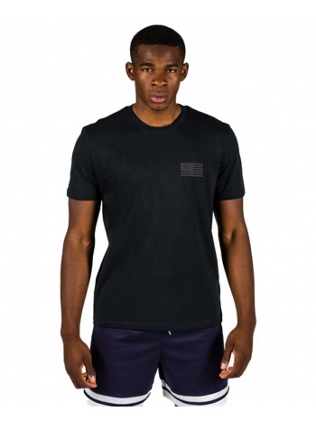 gsa men organic t-shirt printed 17-17136-jet black μαύρο σε προσφορά