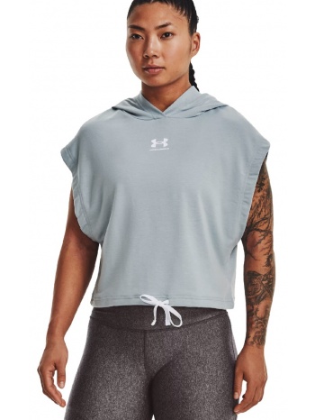 under armour ua rival terry ss hoodie 1376997-465 λευκό σε προσφορά