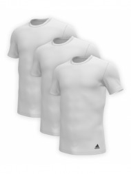 adidas active core cotton shirts crew neck t-shirt 3pk 4a1m04-100 λευκό