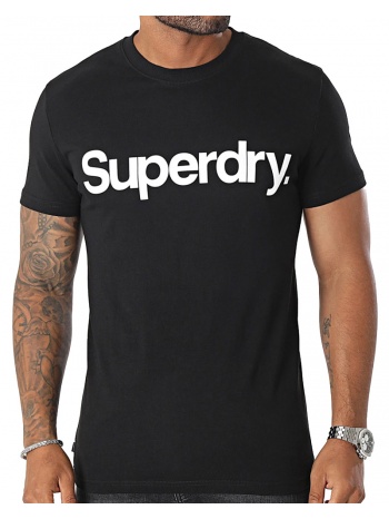 superdry core logo classic tee m1011831a-02a μαύρο σε προσφορά