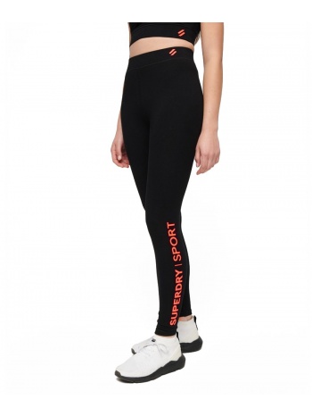 superdry core sport high waist legging w7010915a-fb1 μαυρο σε προσφορά