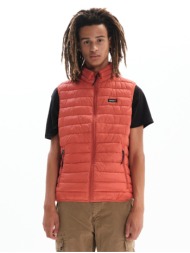 basehit men`s puffer vest jacket 201.bm10.141-nl burnt orange πορτοκαλί