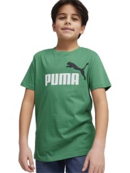puma ess+ 2 col logo tee b 586985-76 πράσινο