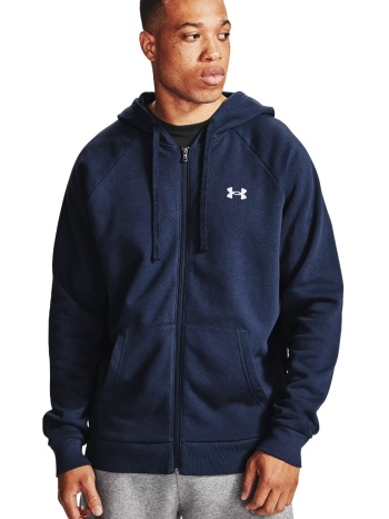 under armour rival cotton full zip hoodie 1357106-410 μπλε σε προσφορά