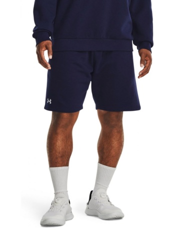 under armour rival fleece shorts 1379779-410 μπλε