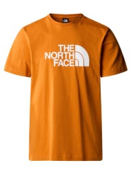 the north face m s/s easy tee desert nf0a87n5pco-pco πορτοκαλί