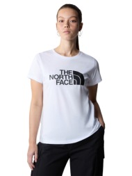 the north face w s/s easy tee nf0a87n6fn4-fn4 λευκό