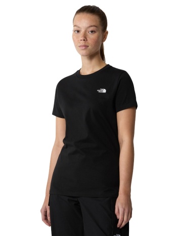 the north face w s/s simple dome tee nf0a87nhjk3-jk3 μαύρο