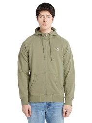 timberland sweatshirt loopback full zip hoodie tb0a2f6y590-590 χακί