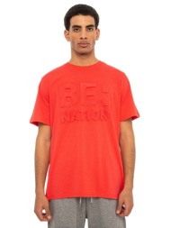 be:nation s/s tee 05312302-5a κόκκινο