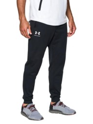 under armour sportstyle tricot jogger 1290261-001 μαύρο