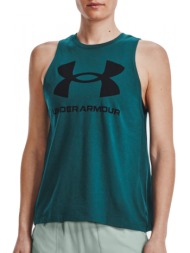 under armour live sportstyle graphic tank 1356297-449 κυπαρισσι