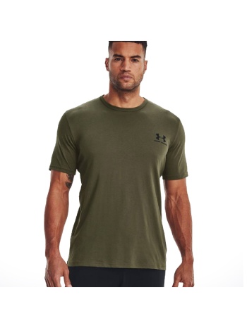 under armour sportstyle left chest ss 1326799-390 χακί