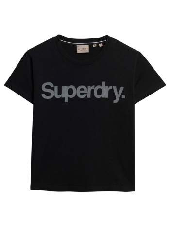superdry d1 sdcd core logo city fitted tee w1011432a-02a