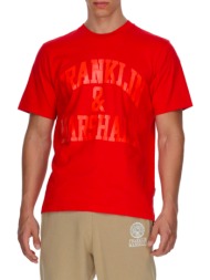 franklin marshall piece dyed 24/1 jersey jm3011.000.1009p01-300 κόκκινο