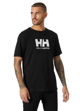 helly hansen hh logo t-shirt 33979-990 μαύρο