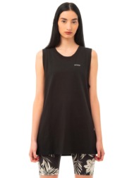 be:nation reflective print sleeveless top 04112403-01 μαύρο