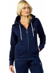 gsa women zipper hoodie 1721011001-ink μπλε