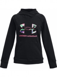 under armour rival fleece bl hoodie 1373127-001 μαύρο