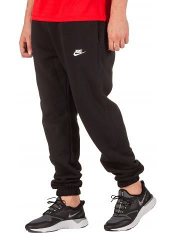 nike sportswear club fleece men`s pants bv2737-010 μαύρο