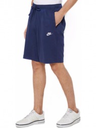 nike sportswear club fleece men`s shorts bv2772-410 μπλε