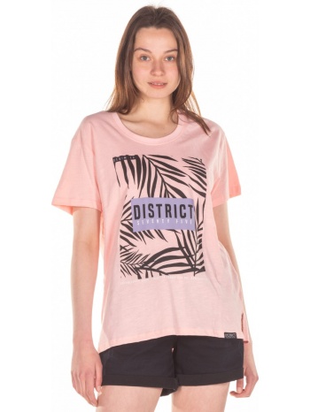 γυναικεια κοντομανικη μπλουζα district75 122wss-278-0p8 ροζ σε προσφορά