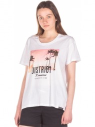 γυναικεια κοντομανικη μπλουζα district75 122wss-277-091 λευκό