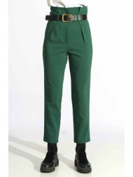 γυναικείο παντελόνι με ζώνη και πιέτες n2110 - high waisted pants