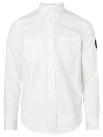 ανδρικό μακρυμάνικο πουκάμισο calvin klein - linen σε προσφορά