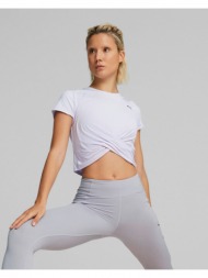 γυναικεία κοντομάνικη μπλούζα puma - studio yogini lite twist