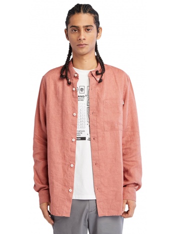 ανδρικό μακρυμάνικο πουκάμισο timberland - dj11 linen pocket σε προσφορά