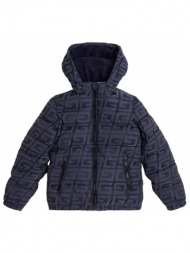 παιδικό puffer jacket με κουκούλα guess - jacket