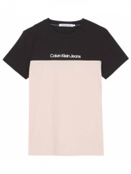 γυναικεία κοντομάνικη μπλούζα calvin klein - color blocking
