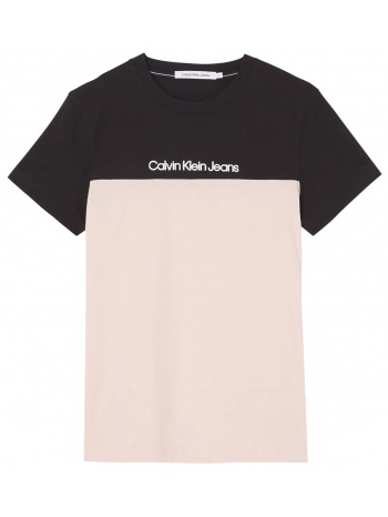 γυναικεία κοντομάνικη μπλούζα calvin klein - color blocking σε προσφορά