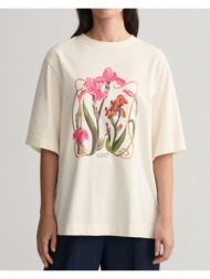 γυναικεία κοντομάνικη μπλούζα gant - 0257