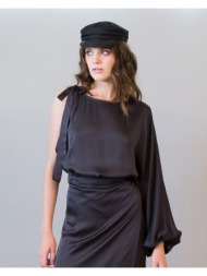 γυναικεία μπλούζα με ένα μανίκι collectiva noir - karen