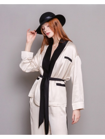 γυναικεία ζακέτα kimono collectiva noir - neda σε προσφορά