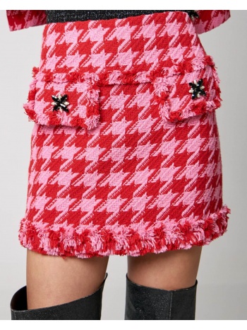 γυναικεία mini φούστα spell - 6007 tweed rhinestones σε προσφορά