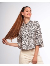 γυναικείο crop πουκάμισο new age - aline printed