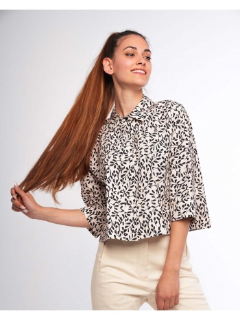 γυναικείο crop πουκάμισο new age - aline printed σε προσφορά