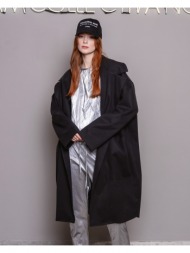 γυναικείο παλτό collectiva noir - cn patch